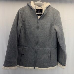 Women's Gray Hooded Jacket